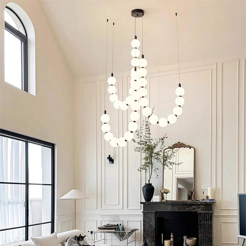 Nordic Style Home Decoration: Ceiling Lamps for the Living Room, Staircase Lamps, Hanging Lamps, Ceiling-Mounted Lamps, Indoor L