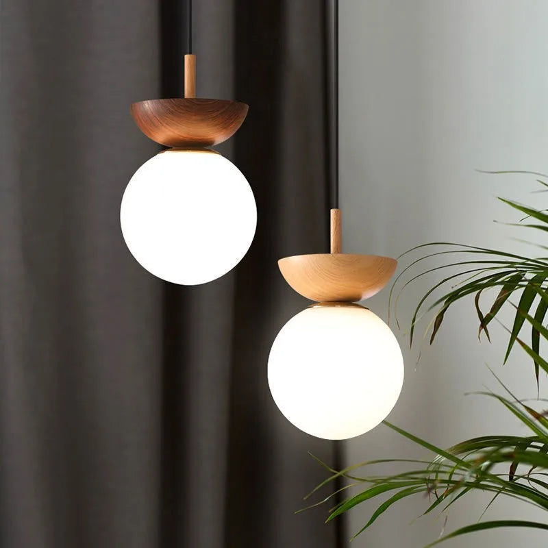 Japanese-Style Entrance Surface Mounted Lamp, Corridor Light Aisle Light, Nordic Ceiling Light, round Ball Entrance Door Light
