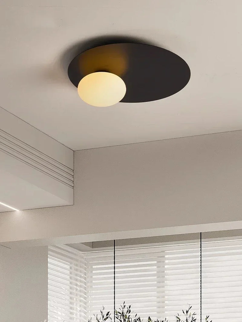 Nordic Minimalist round Metal Ceiling Light Bedroom Dining Room Home Decorations Corridor Aisle Led Ceiling Lamp Lustre Fixtures