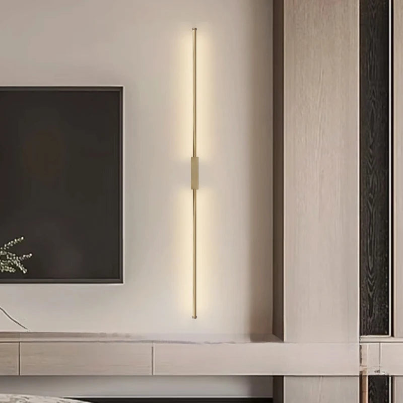 Nordic Style 120CM LED Long Wall Lamp Indoor Long LED Wall Light for Home Decoration Bedroom Living Room Sofa Background