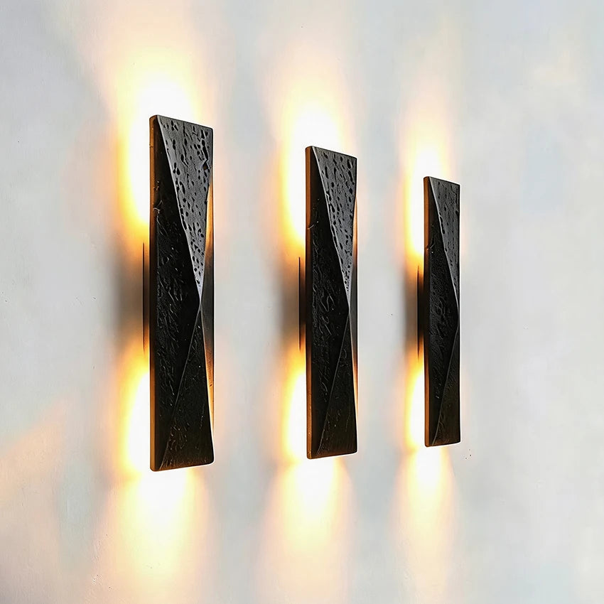 Black Cave Stone Outdoor Waterproof Wall Lamp Hotel Homestay Courtyard Villa Balcony Corridor Atmosphere Wall Lighting Fixture