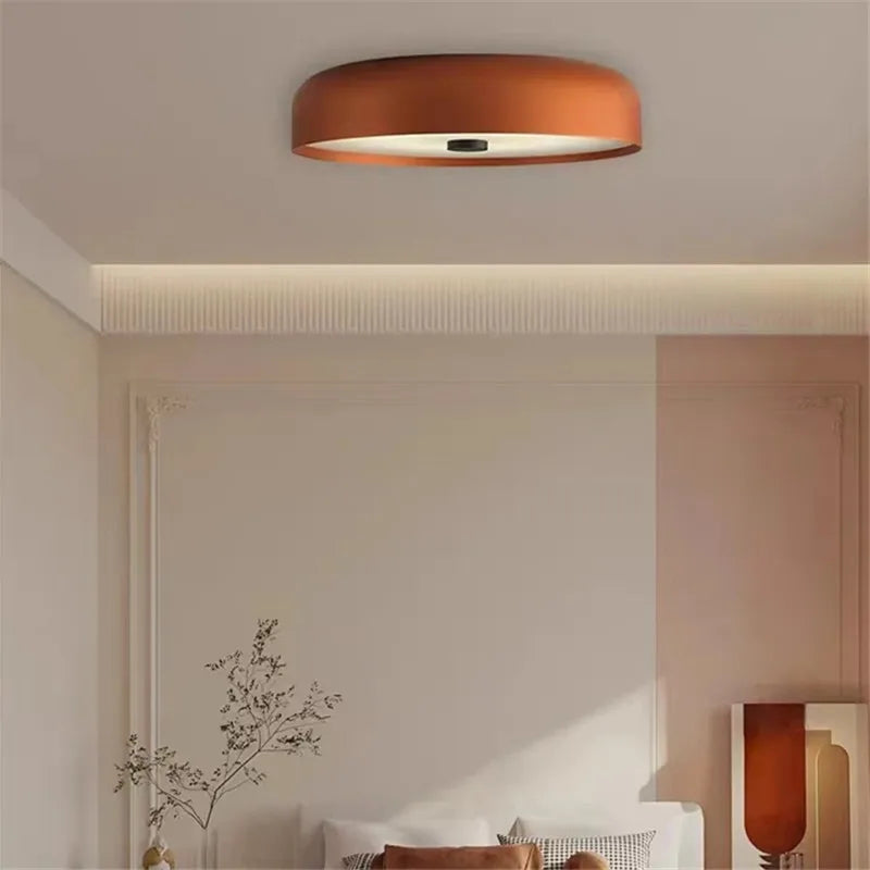 2025 Nordic round Ceiling Light Orange Minimalist Circle Lights for Kitchen Living Room Children'S Room Decor Hallway Aisle Lamp