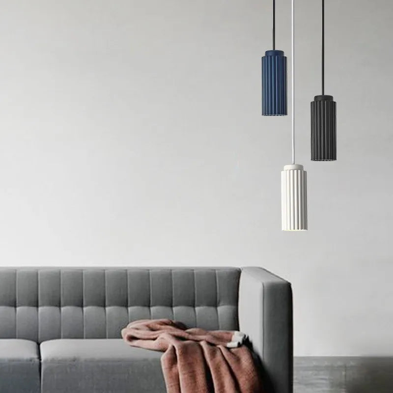 Modern Minimalist Pendant Lights Restaurant Bar Counter Bedroom Living Room Plum Blossom Pipe Single Head Small Chandelier
