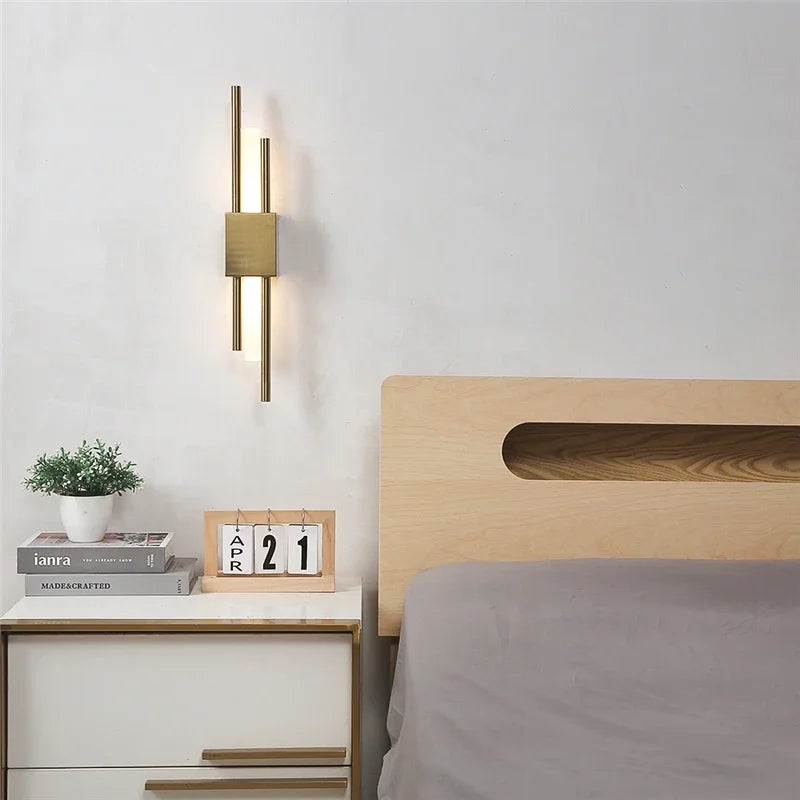 Nordic LED Wall Lamp Rechargeable Indoor Light Plug in Bedroom Bedside Living Room for Home Stairs Decoration Lamps Wall Light