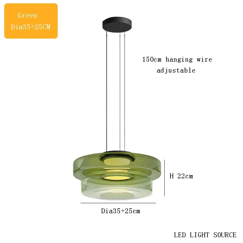 Italy Design Glass Pendant Lights Artistic Creative Modern LED Chandeliers Home Restaurant Cafe Decor Hanging Lamps