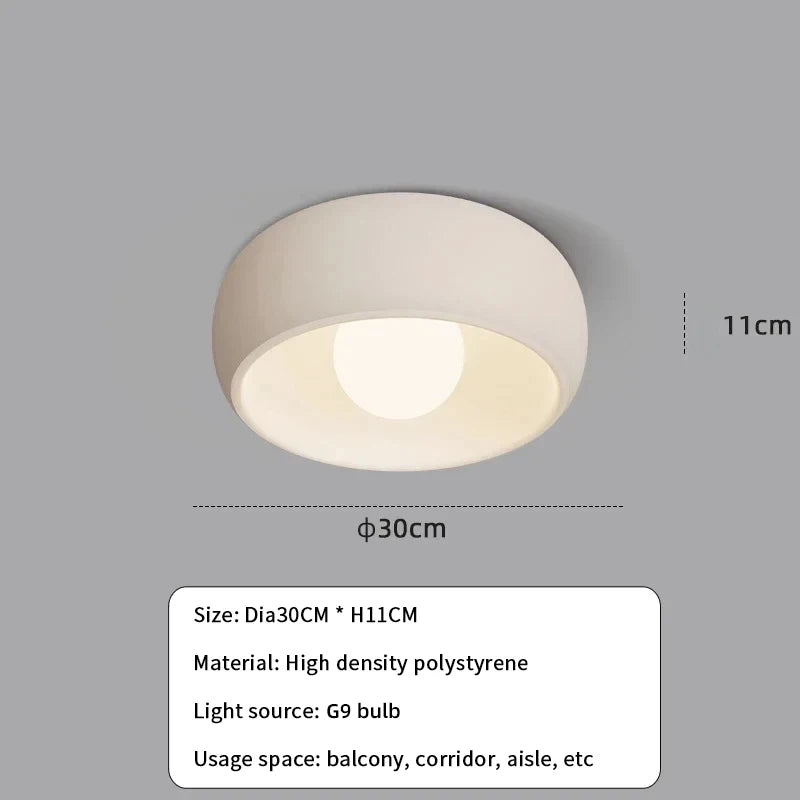 Minimalist Circular Hallway Light Balcony LED Ceiling Lamp Modern Cloakroom Entry Aisle Ceiling Chandelier Home Decor Lighting