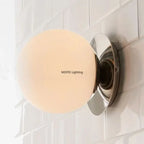Nordic Globe Glass Wall Lamp Bathroom Mirror Front Minimalist Modern Bedroom Bed Sconce Lighting Fixtures Lamparas Home Decor