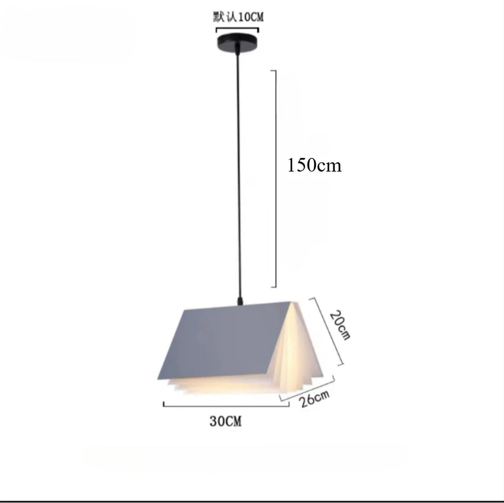 Novelty Pendant Lights Book Decoration Hanging Lampsstudy Room Library Minimalist Staircase Lights for Bookstore Decoration