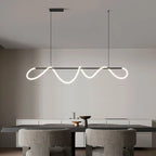 Nordic Home Decor Line Chandeliers for Dining Room Lustre Pendant Lights Hanging Lamps for Ceiling Light Fixture Indoor Lighting