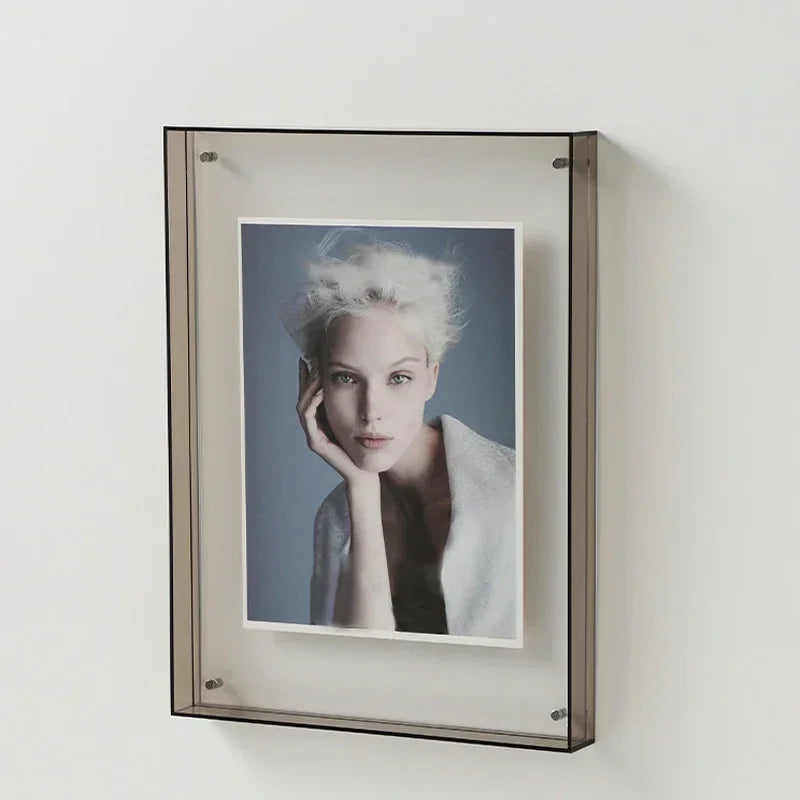 Ins Style Acrylic Photo Frame Colorful Picture Frame without Photos Transparent Table Wall Decoration Hall Bedroom