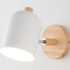 Room Wall Lights Wall Decor Nordic Bedside Wall Lamps Macaroon Steering Head Wood Hanging Sconce Living/Bedroom Reading Lighting