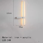 Nordic Lamp Minimalist LED Wall Lights Aluminium Living Room Bedroom Sconce Home Decor Art Design Free Collocation Dropshipping