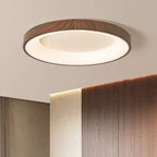 Moderm Wood Grain LED Ceiling Light Nordic Iron Ultra-Thin round Lamp 30/40/50M for Living Room Bedroom Study Home Decorat Lamp