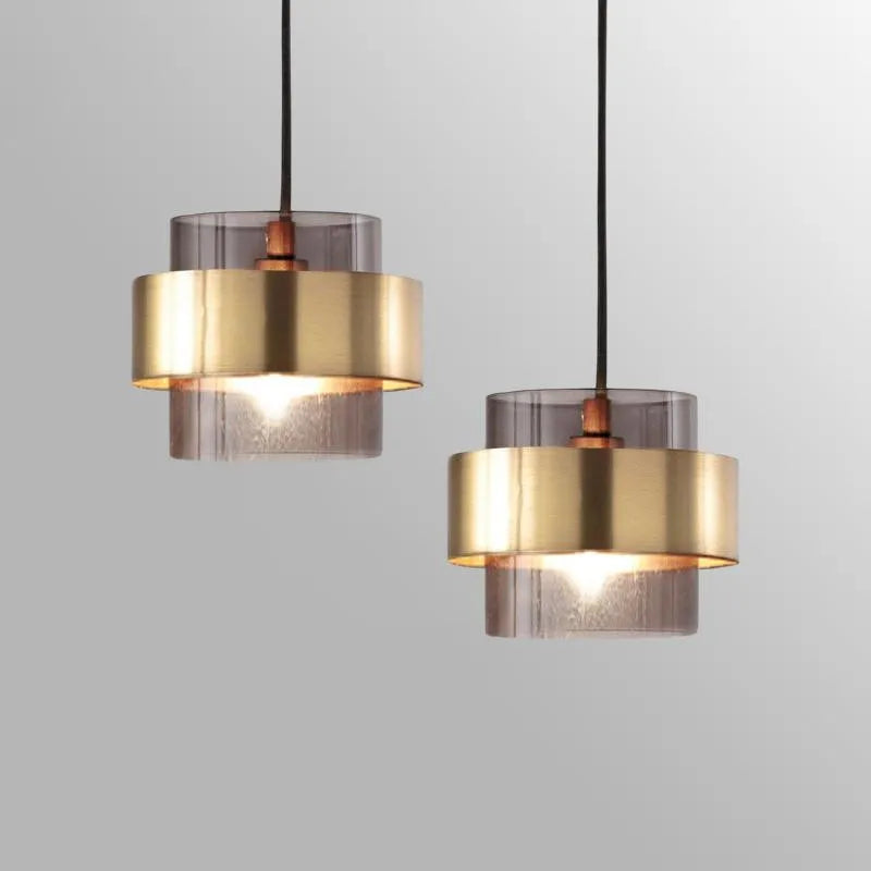 Nordic Restaurant Small Pendant Lights, Simple, Modern, Fashionable, Creative, Bedroom, Bedside, Cafe, Single-Head Glass Lamp