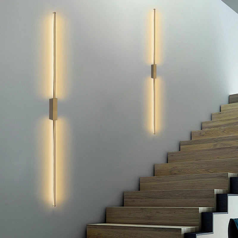 Nordic Style 120CM LED Long Wall Lamp Indoor Long LED Wall Light for Home Decoration Bedroom Living Room Sofa Background