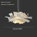 Modern Cream Style Lighting Creative Petal Bedroom Lamp Warm Master Bedroom Room Study Pendant Lamp