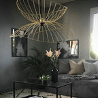 Globen Ray Ceiling Pendant Light Living Room Wrought Iron Sconces Black Gold Pendant Light Bedroom Home Island Kitchen Light