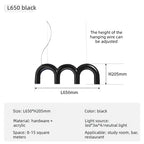 Modern LED Chandelier Minimalist Pendant Light for Restaurant Bar Living Room Kitchen Home Decor Indoor Lighting Hanging Lamp