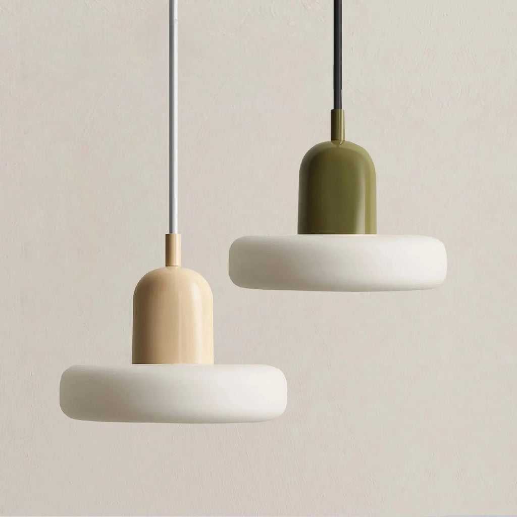 French Cream Style Glass Pendant Light Minimalist Bedside Lamp Bar Counter Restaurant Light Corridor Entrance Lighting Fixture