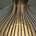 Modern Lighting Wooden Ceiling Hanging Light Nordic Natural Wood Pendant Lamp for Restaurant Hotel Villa Cafe Living Dining Room