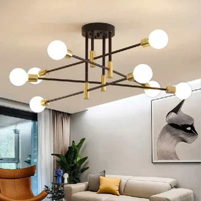 JOYINLED Hot Sales Modern Chandeliers 2/4/6/8BG Simple Decoration Ceiling Lamp Flush Mounted Indoor Room Lights Ceiling