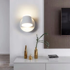 Nordic Indoor LED Wall Lamp with Switch 350 Degrees Rotatable Single Head Bedside Reading Light Hotel Bedroom Sconce Lighting