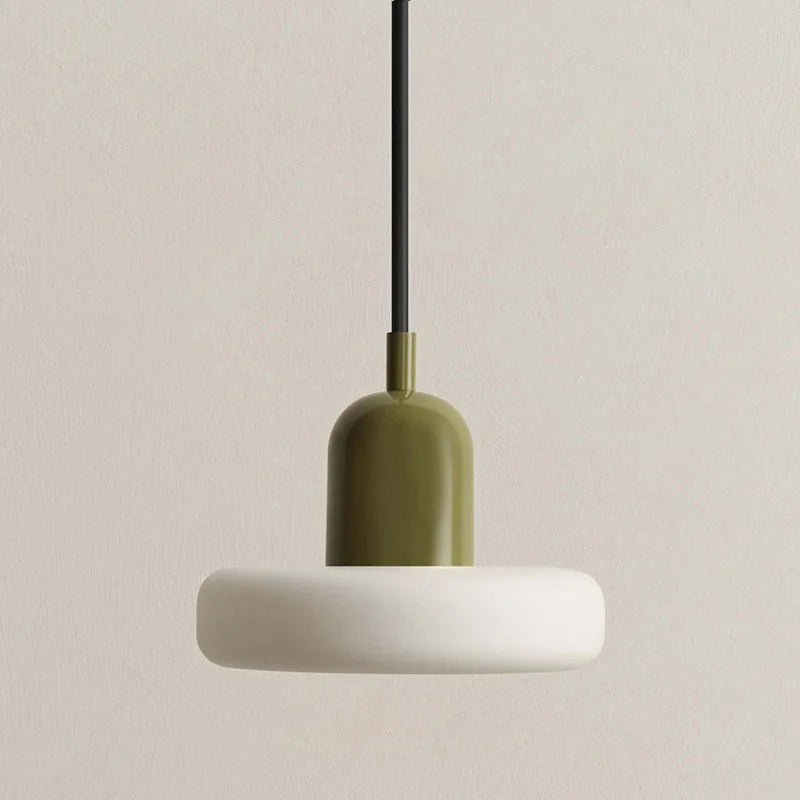 French Cream Style Glass Pendant Light Minimalist Bedside Lamp Bar Counter Restaurant Light Corridor Entrance Lighting Fixture