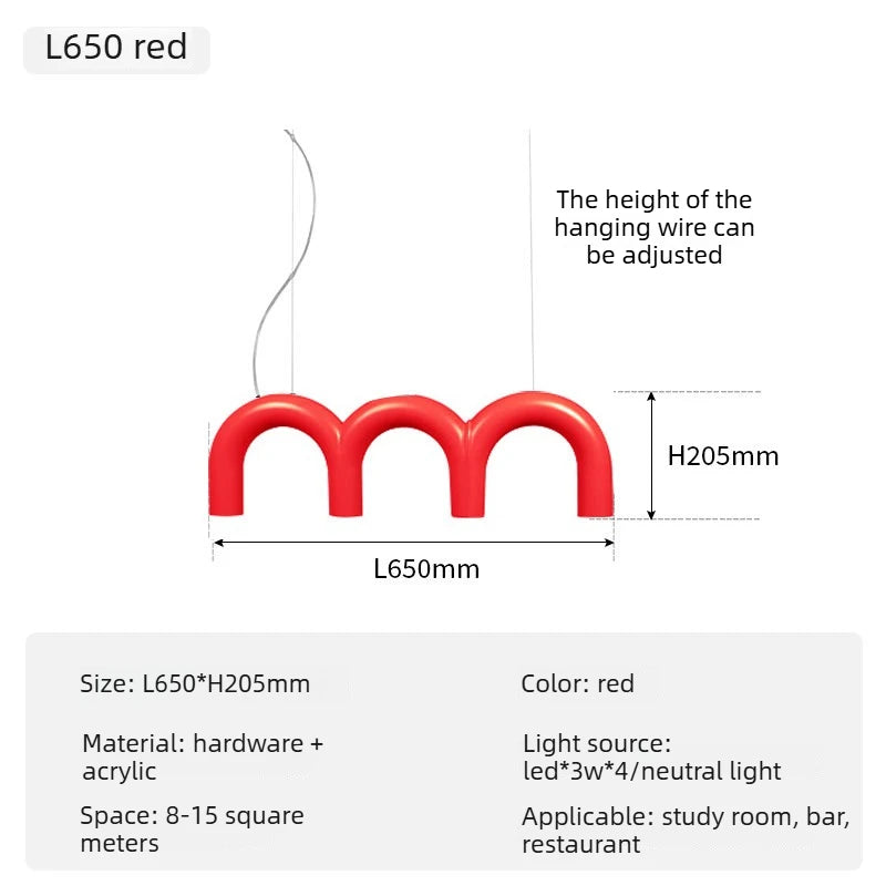 Modern LED Chandelier Minimalist Pendant Light for Restaurant Bar Living Room Kitchen Home Decor Indoor Lighting Hanging Lamp
