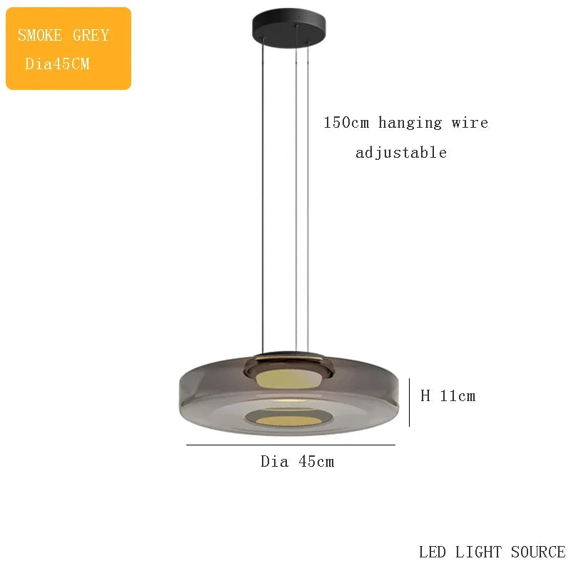 Italy Design Glass Pendant Lights Artistic Creative Modern LED Chandeliers Home Restaurant Cafe Decor Hanging Lamps