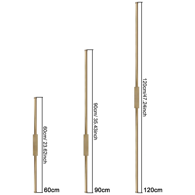 Nordic Style 120CM LED Long Wall Lamp Indoor Long LED Wall Light for Home Decoration Bedroom Living Room Sofa Background