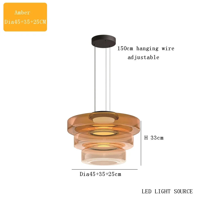 Italy Design Glass Pendant Lights Artistic Creative Modern LED Chandeliers Home Restaurant Cafe Decor Hanging Lamps