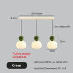 Cream Style Bedroom Pendant Lamp Simple Children'S Bedside Lamp Modern Creative Pumpkin Light Nordic Restaurant Lighting Fixture