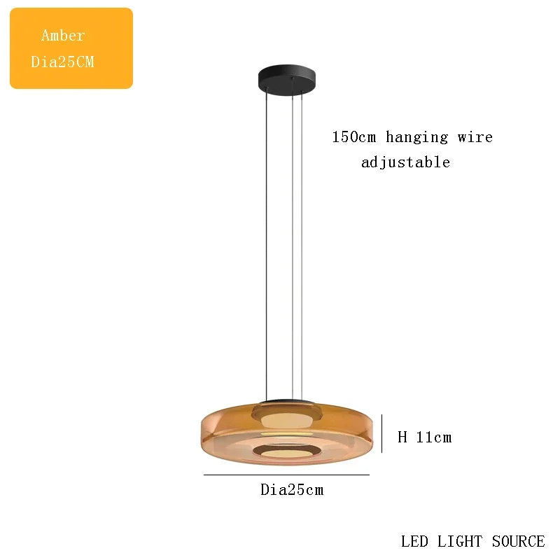 Italy Design Glass Pendant Lights Artistic Creative Modern LED Chandeliers Home Restaurant Cafe Decor Hanging Lamps