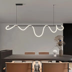 Nordic Home Decor Line Chandeliers for Dining Room Lustre Pendant Lights Hanging Lamps for Ceiling Light Fixture Indoor Lighting