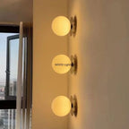 Nordic Globe Glass Wall Lamp Bathroom Mirror Front Minimalist Modern Bedroom Bed Sconce Lighting Fixtures Lamparas Home Decor