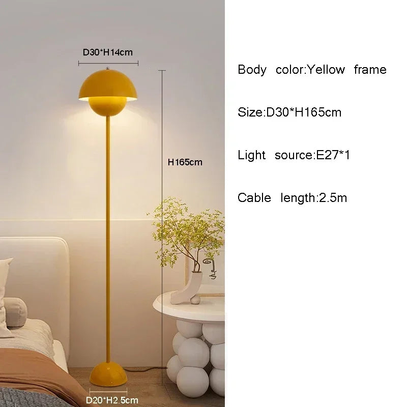 Danish Bud Floor Lamp E27 Bulb Table Desk Light