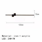 Nordic Lamp Minimalist LED Wall Lights Aluminium Living Room Bedroom Sconce Home Decor Art Design Free Collocation Dropshipping