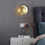 Eclipse-Shaped LED Wall Sconce Light for Bedroom Living Room Stair Hallway Bedside Indoor Modern Decorative Fixture