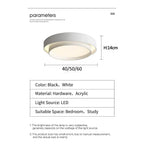 Nordic LED Ceiling Lamp Designer Living Dining Room Chandelier Lighting Creative Master Bedroom Ceiling Lights White Black Gray