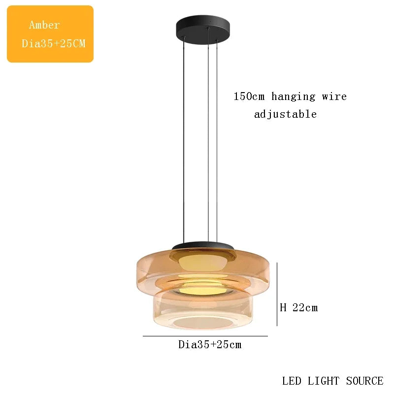 Italy Design Glass Pendant Lights Artistic Creative Modern LED Chandeliers Home Restaurant Cafe Decor Hanging Lamps