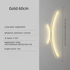 LED Wall Lamp Modern Minimalist Linear Wall Sconce Designer for Bedroom Living Room Hallway Kitchen Home Accent Wall Decor