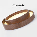 Nordic Walnut Wood LED Ceiling Chandelier for Living Dining Room Balcony Bedroom Lamp Home Decor Indoor Lighting Fixture