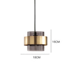 Nordic Restaurant Small Pendant Lights, Simple, Modern, Fashionable, Creative, Bedroom, Bedside, Cafe, Single-Head Glass Lamp