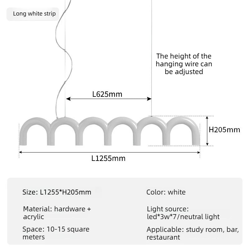 Modern LED Chandelier Minimalist Pendant Light for Restaurant Bar Living Room Kitchen Home Decor Indoor Lighting Hanging Lamp