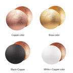 Eclipse-Shaped LED Wall Sconce Light for Bedroom Living Room Stair Hallway Bedside Indoor Modern Decorative Fixture