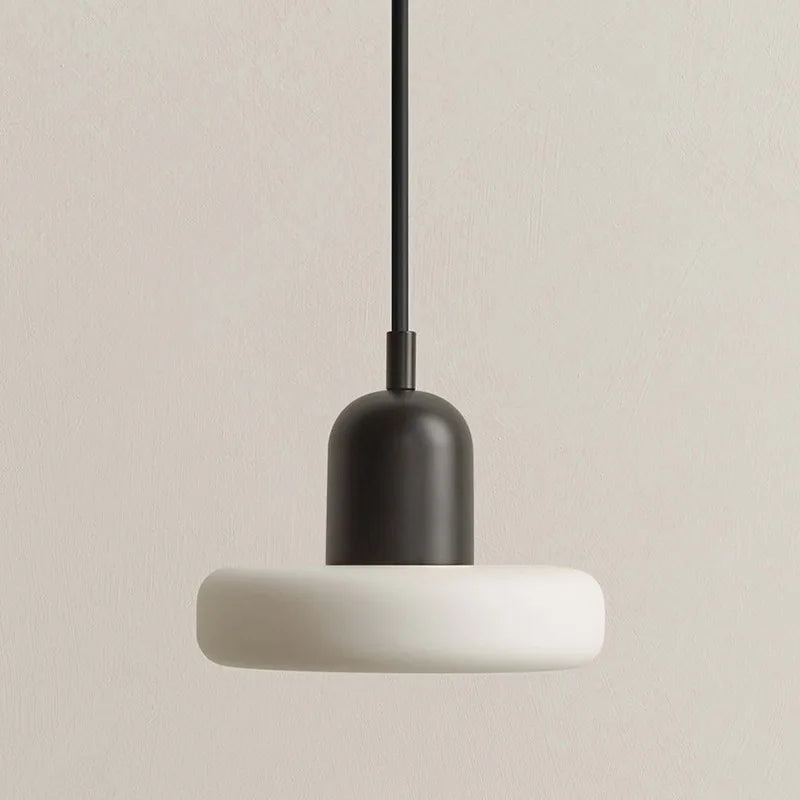 French Cream Style Glass Pendant Light Minimalist Bedside Lamp Bar Counter Restaurant Light Corridor Entrance Lighting Fixture