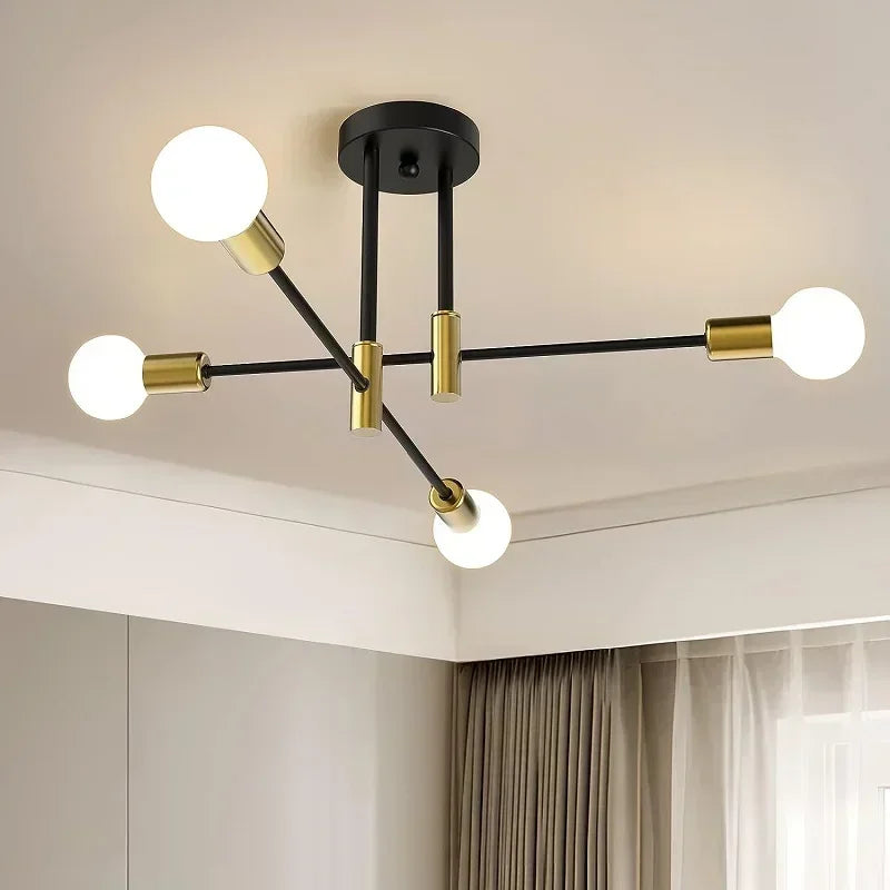 JOYINLED Hot Sales Modern Chandeliers 2/4/6/8BG Simple Decoration Ceiling Lamp Flush Mounted Indoor Room Lights Ceiling