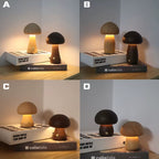 Cute Wooden Mushroom Night Light--Vip