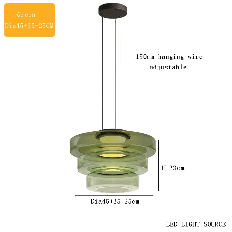 Italy Design Glass Pendant Lights Artistic Creative Modern LED Chandeliers Home Restaurant Cafe Decor Hanging Lamps
