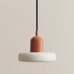 French Cream Style Glass Pendant Light Minimalist Bedside Lamp Bar Counter Restaurant Light Corridor Entrance Lighting Fixture
